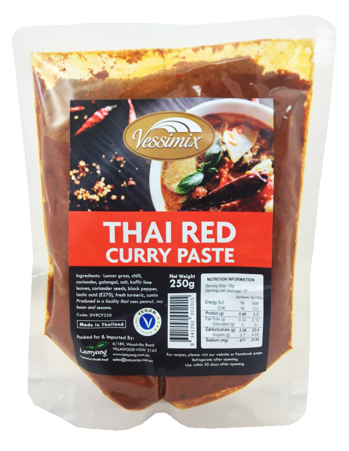 Vessimix Vegan Thai Red Curry Paste 250g